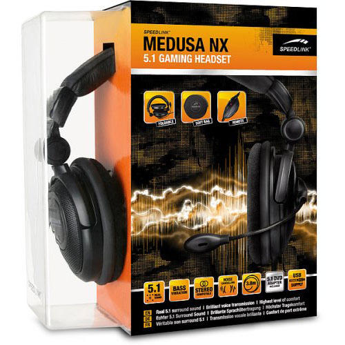 Medusa NX 5.1 Gaming Headset, небольшой обзор.