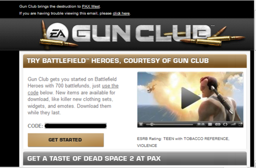 700 battlefunds from EA's Gunclub