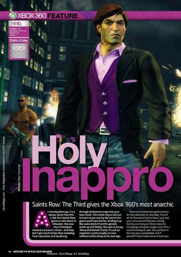 Saints Row: The Third - Сканы из журнала Xbox World