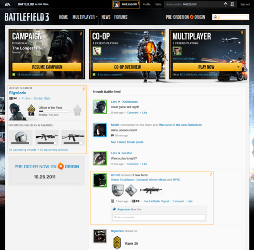 Battlefield 3 - Анализ скриншотов Battlelog
