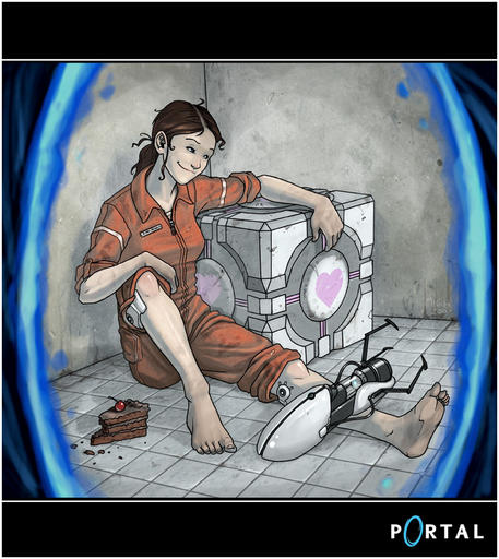 Portal 2 - Фан-арт с Челл