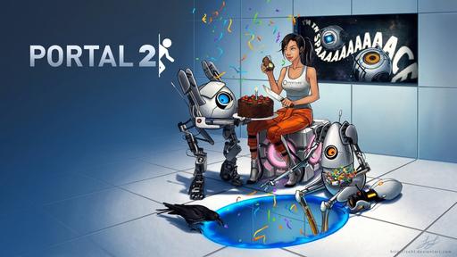 Portal 2 - Фан-арт с Челл